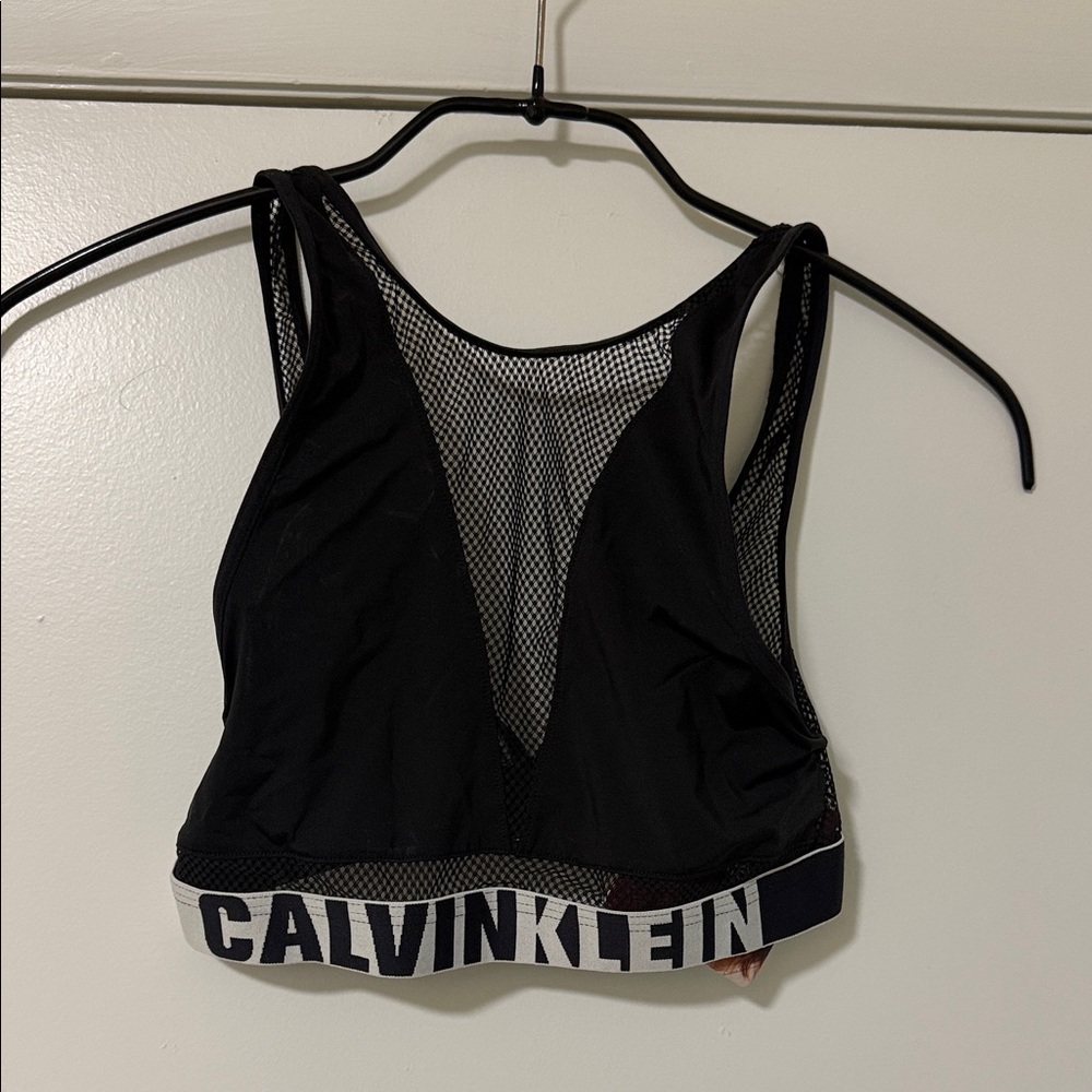 Calvin Klein Black Mesh Bralette